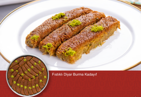Fıstıklı Diyar Burma Kadayıf 3 Kg. + BÖREK HEDİYE!