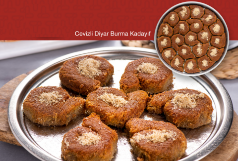 Cevizli Diyar Burma Kadayıf 3 Kg. + BÖREK HEDİYE!